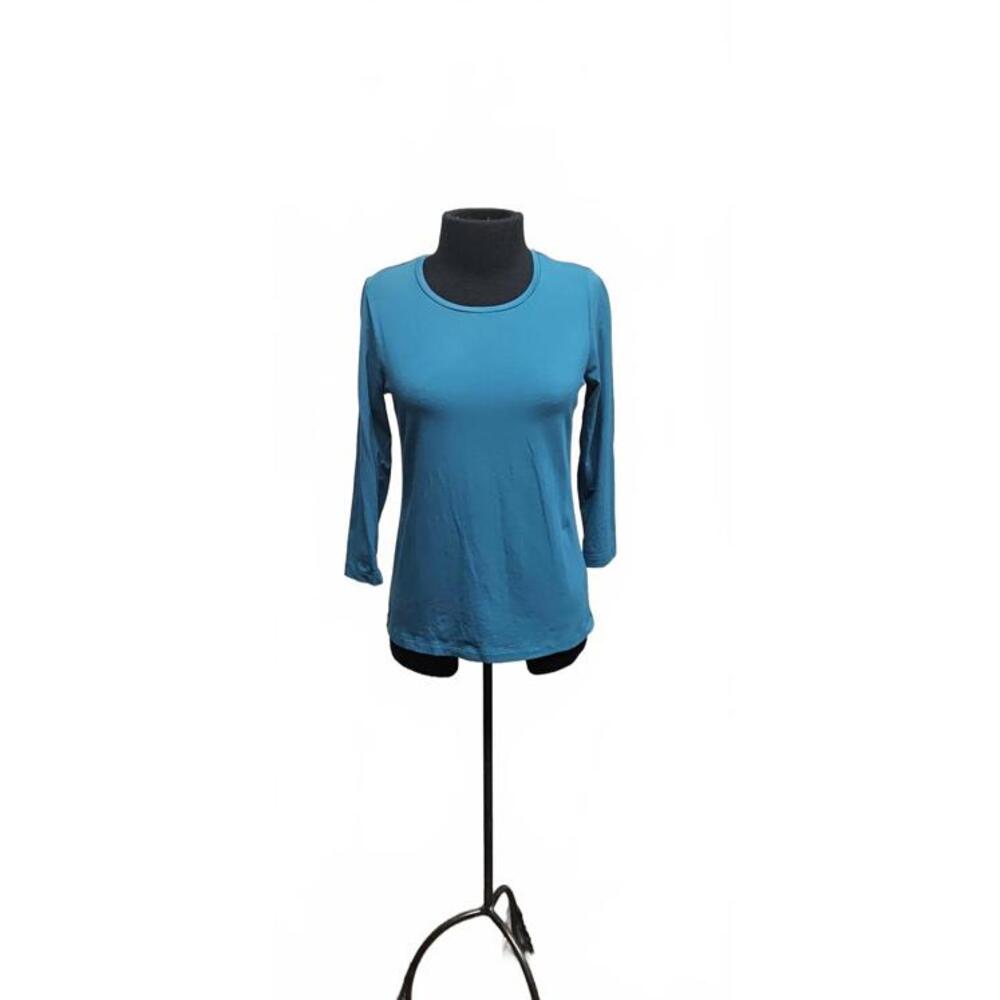 Chico's Cozy Blue Long Sleeve Women's Top